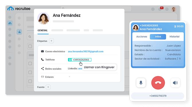 Integraci N Telef Nica Recruitee Cti Voip Para Centralita Ringover