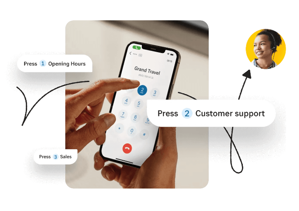 Page d’accueil du concurrent Ringcentral