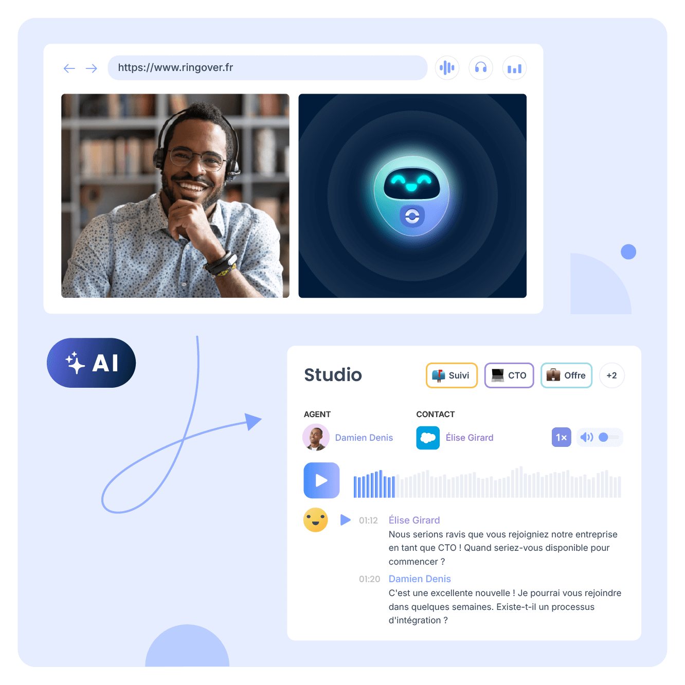 Accédez aux informations clés de vos appels vidéo en un clic