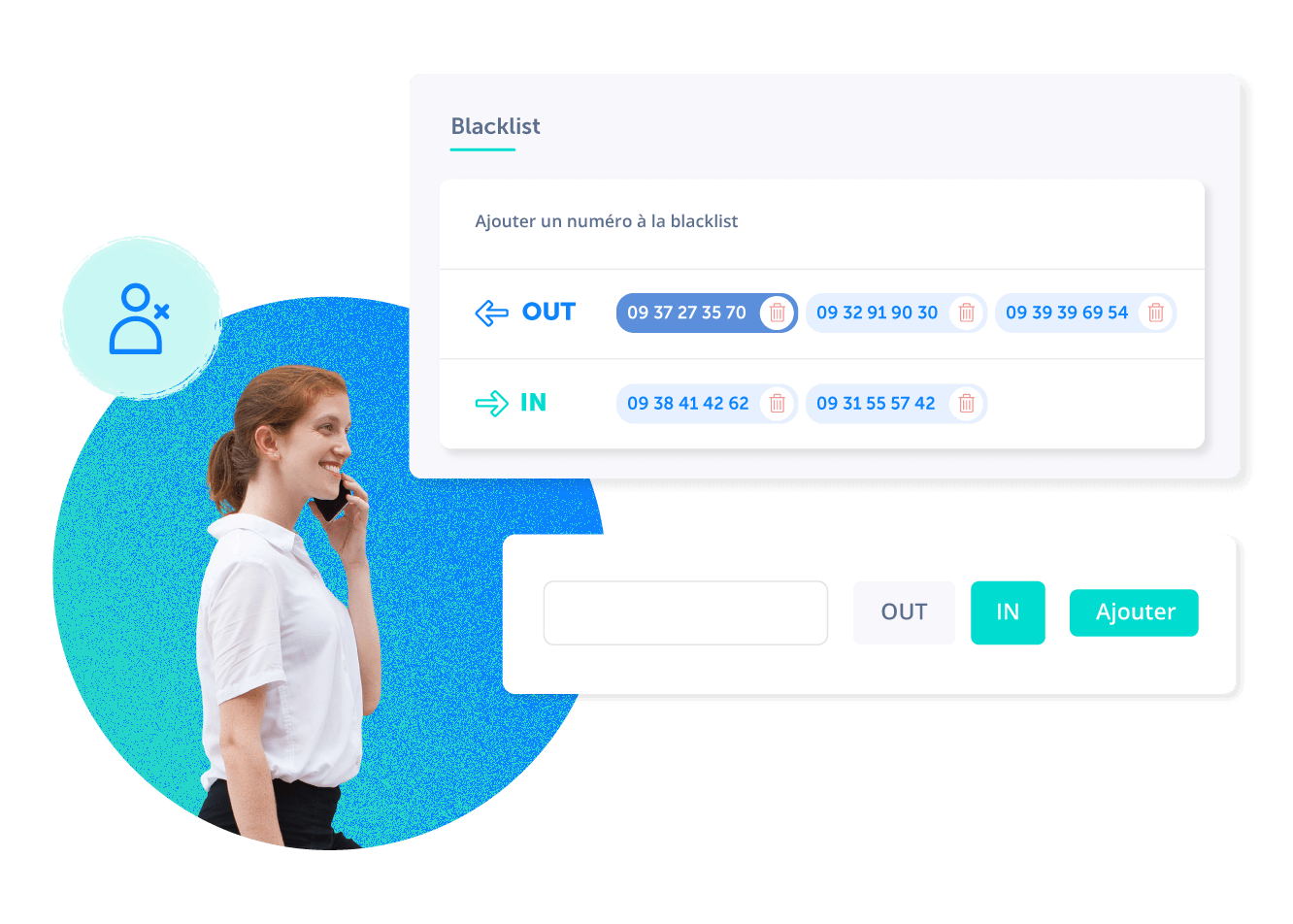 Administrez simplement votre blacklist