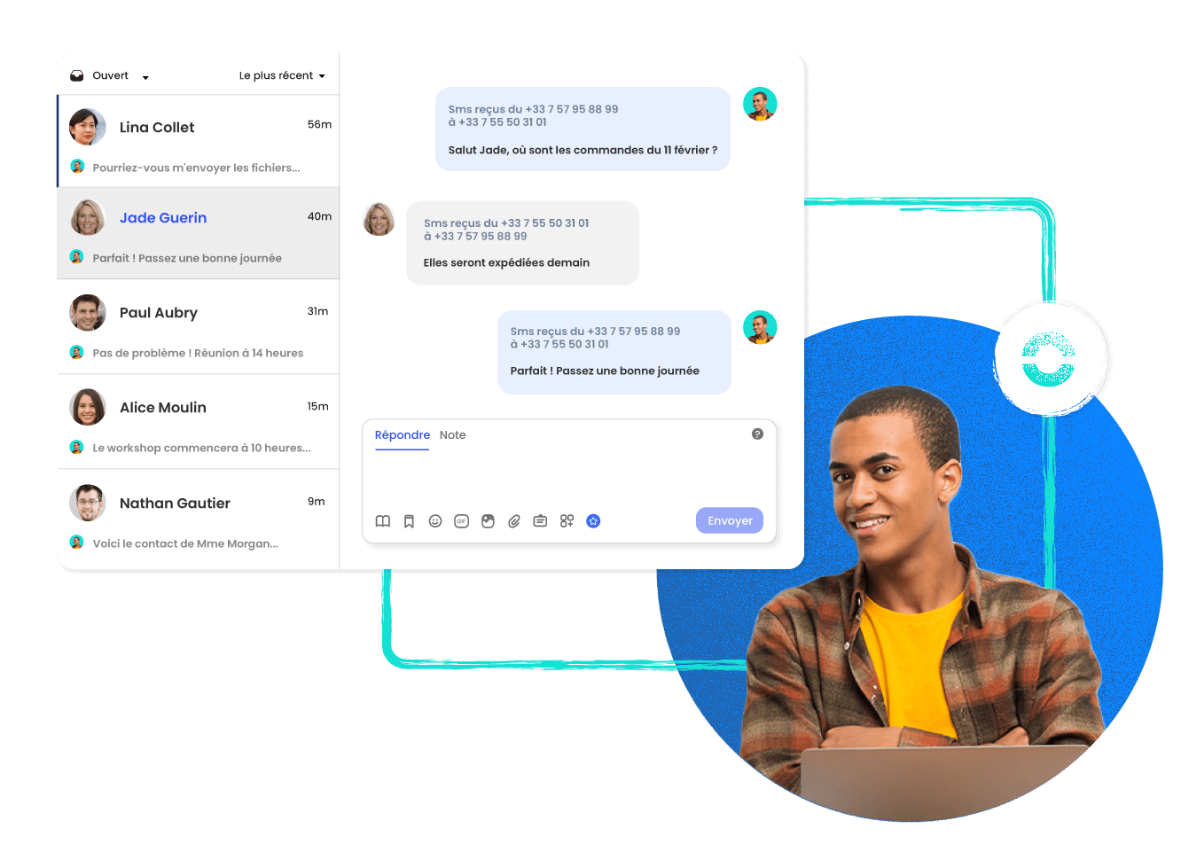 Retrouvez toutes les interactions en un seul endroit