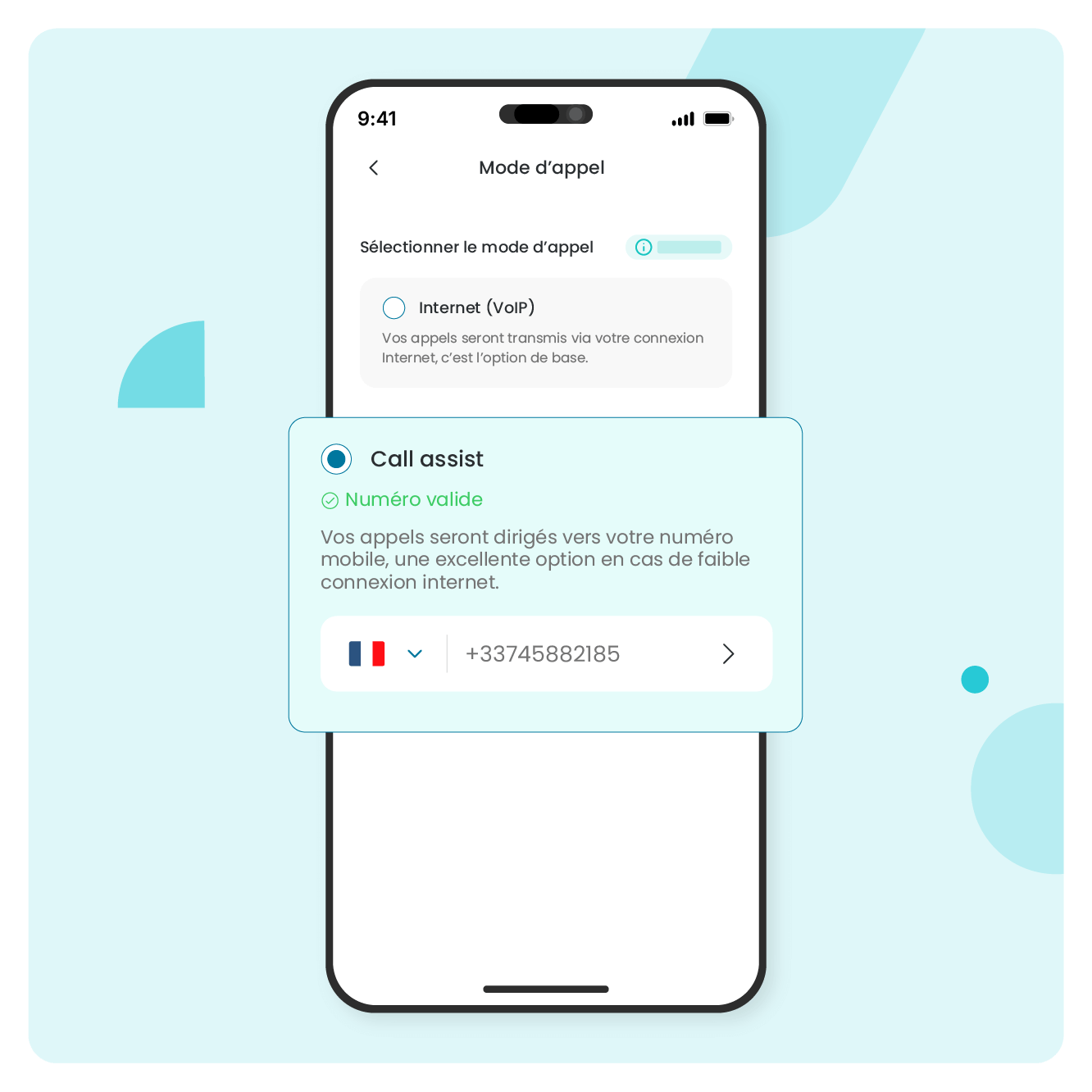 Choisissez le mode d’appel qui vous convient