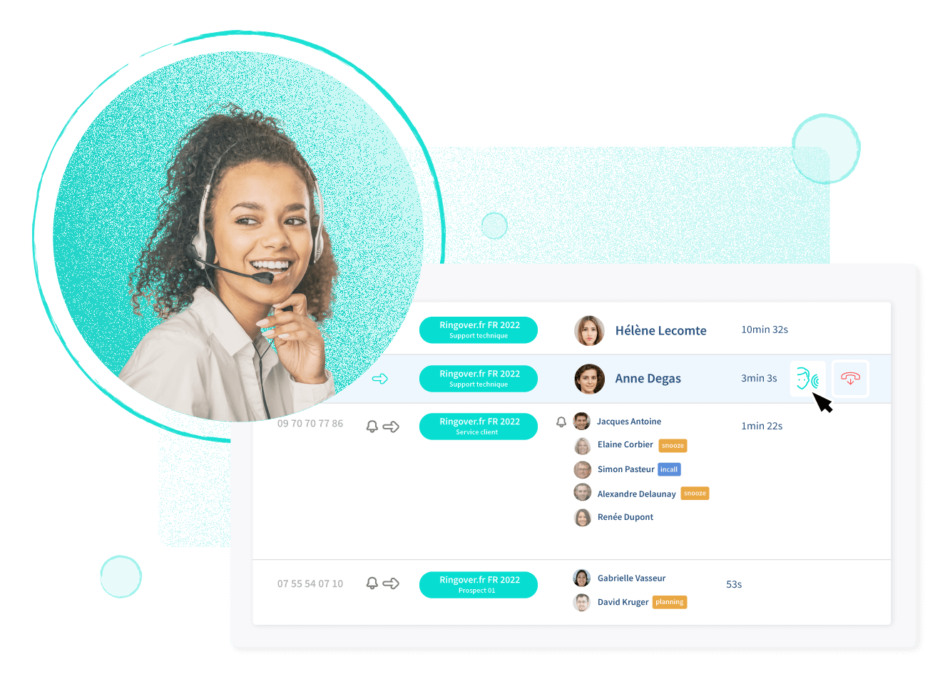 Intervenez simplement et à tout moment