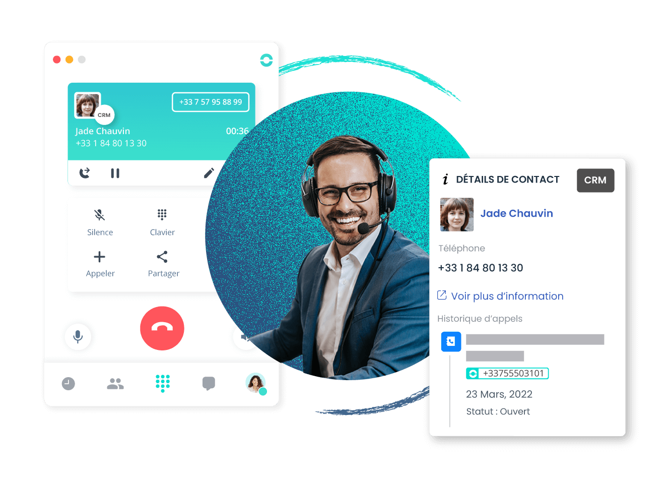 Accédez aux informations importantes pour traiter un appel
