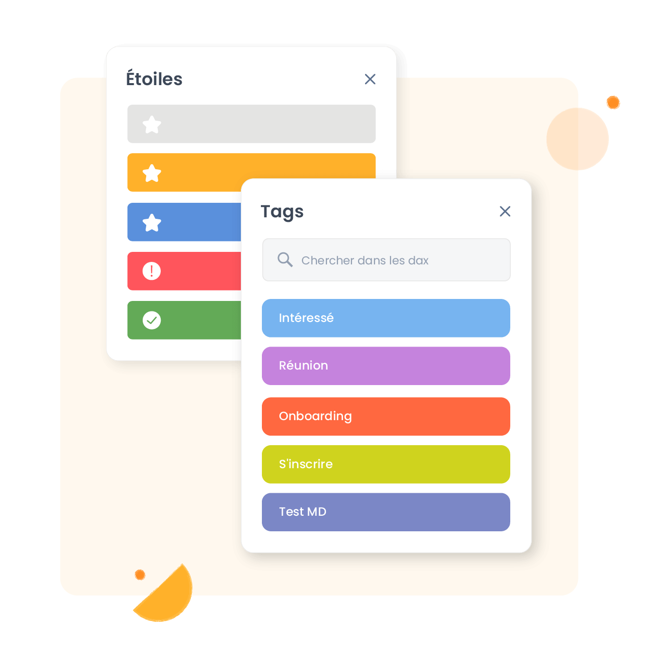 Classez vos fax avec des tags personnalisés