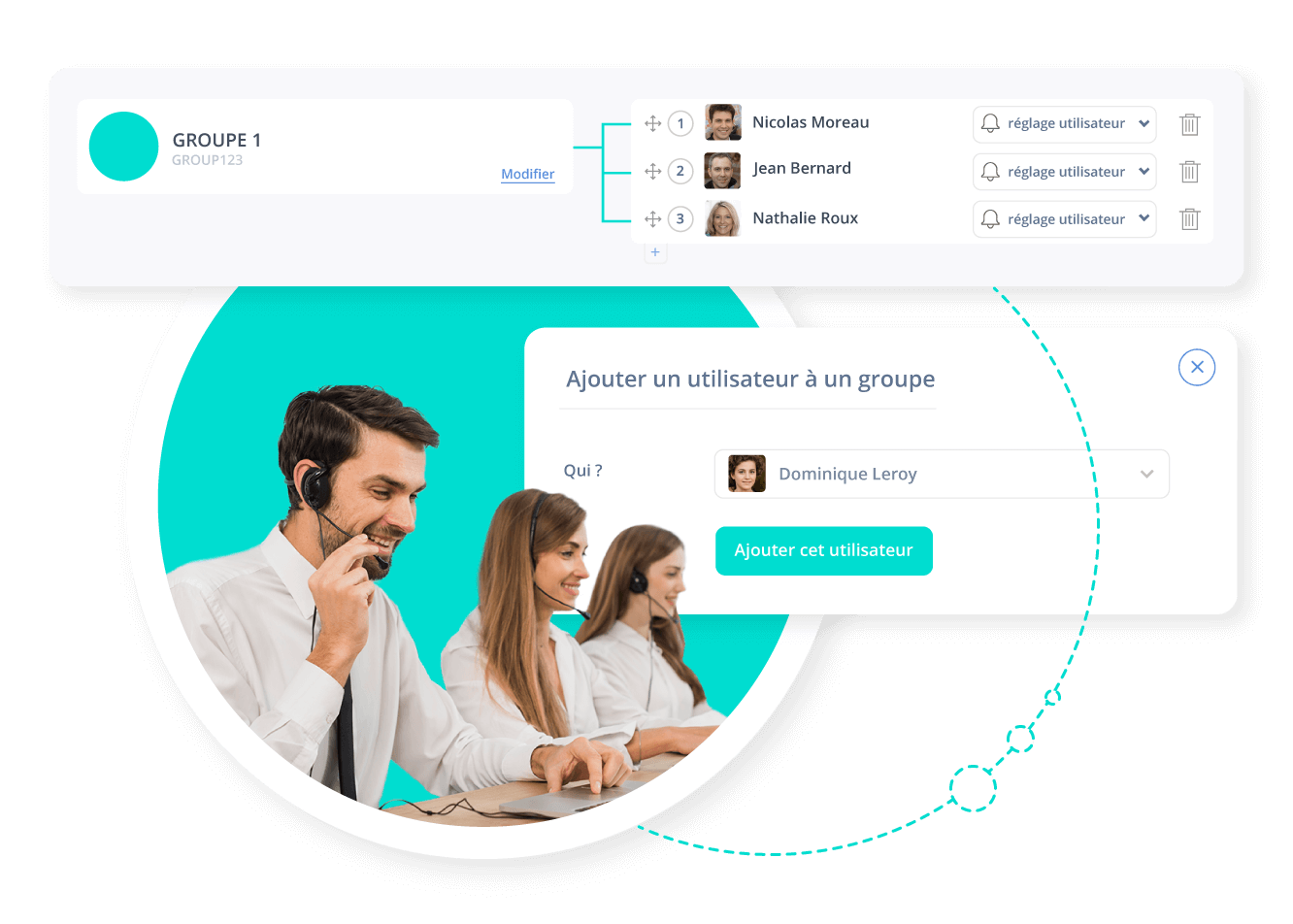Établissez vos groupes d’appels simplement
