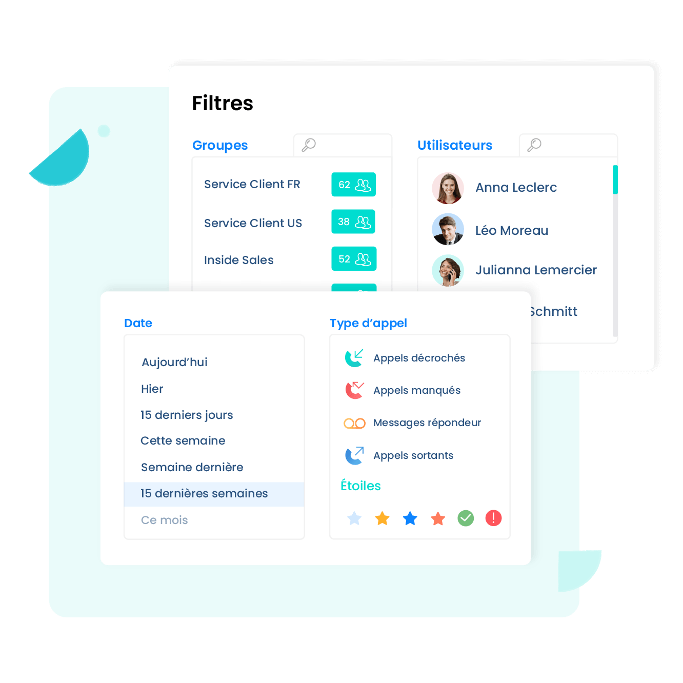Analysez précisément votre activité grâce aux filtres