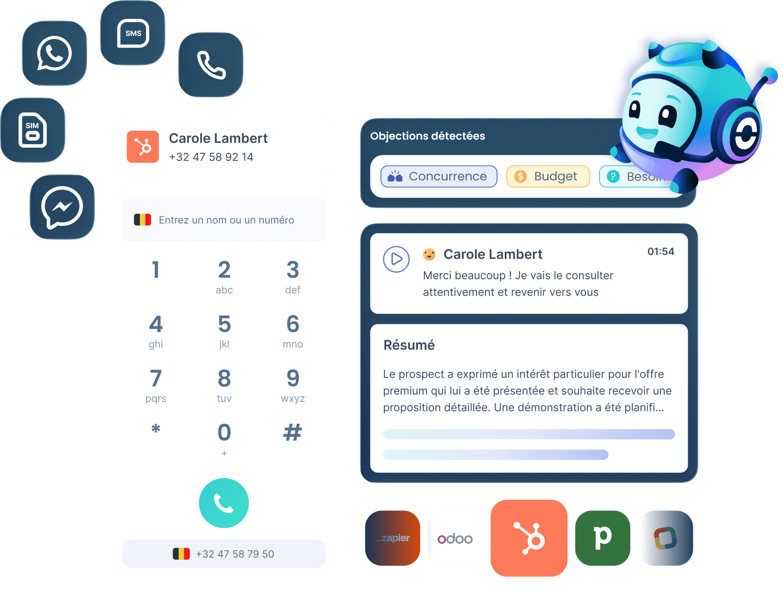 pour la vente et le recrutement