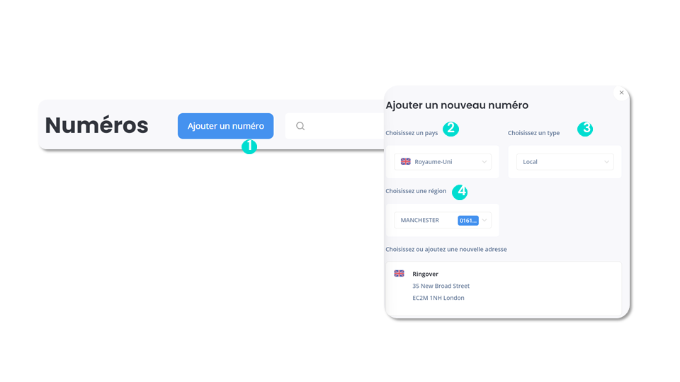 Ajouter un numéro