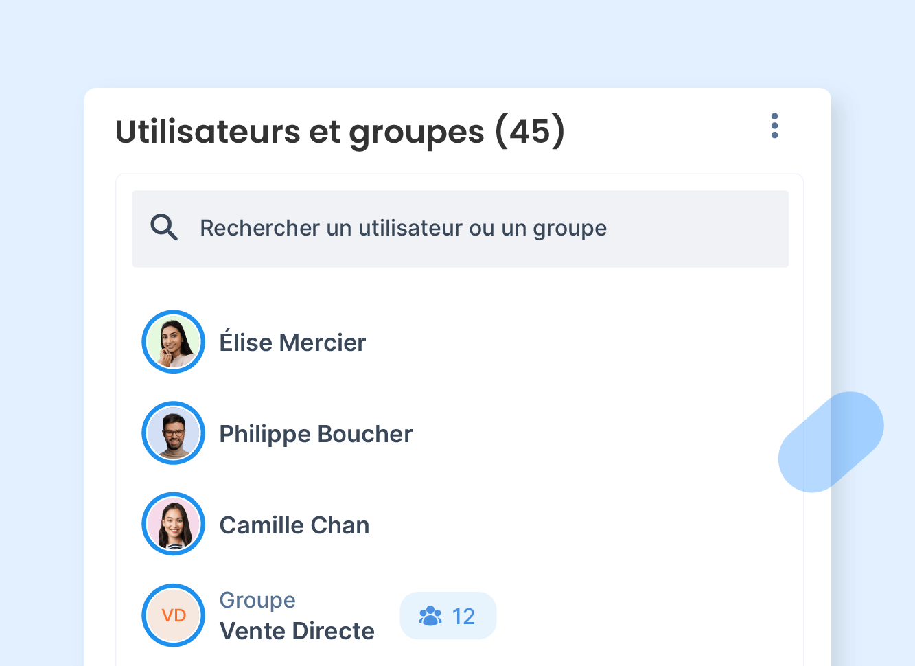 Gestion des utilisateurs