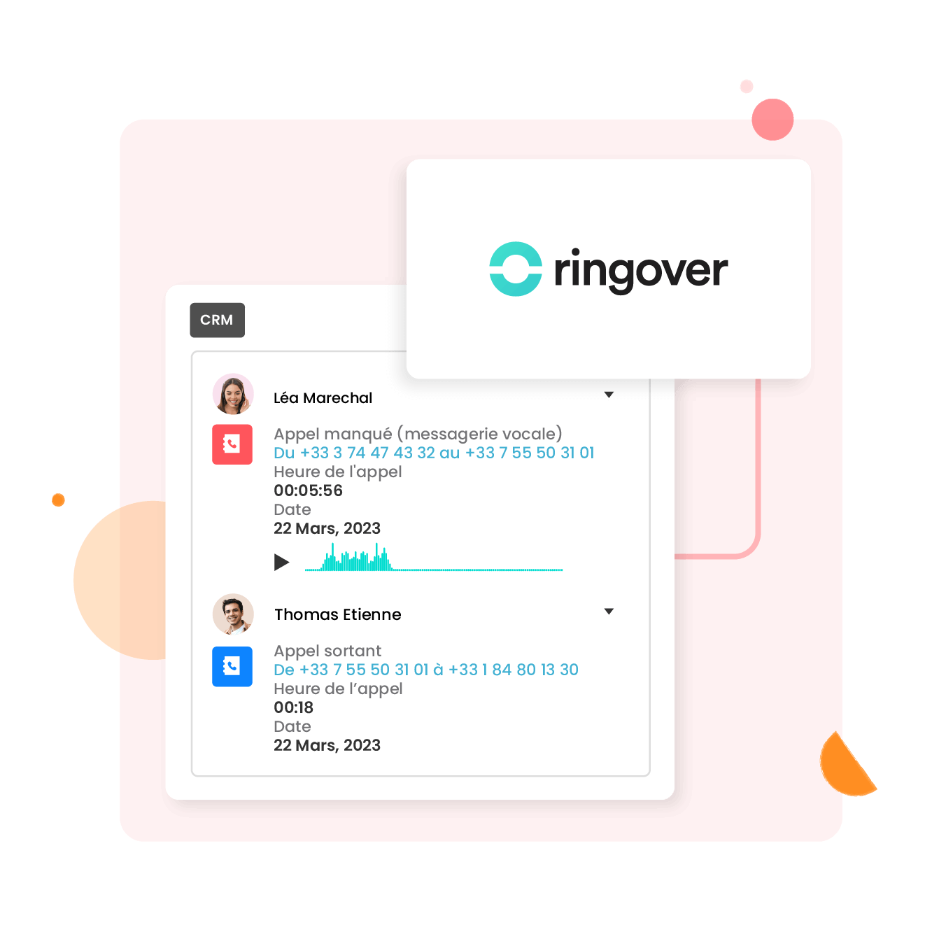 Connectez simplement votre CRM