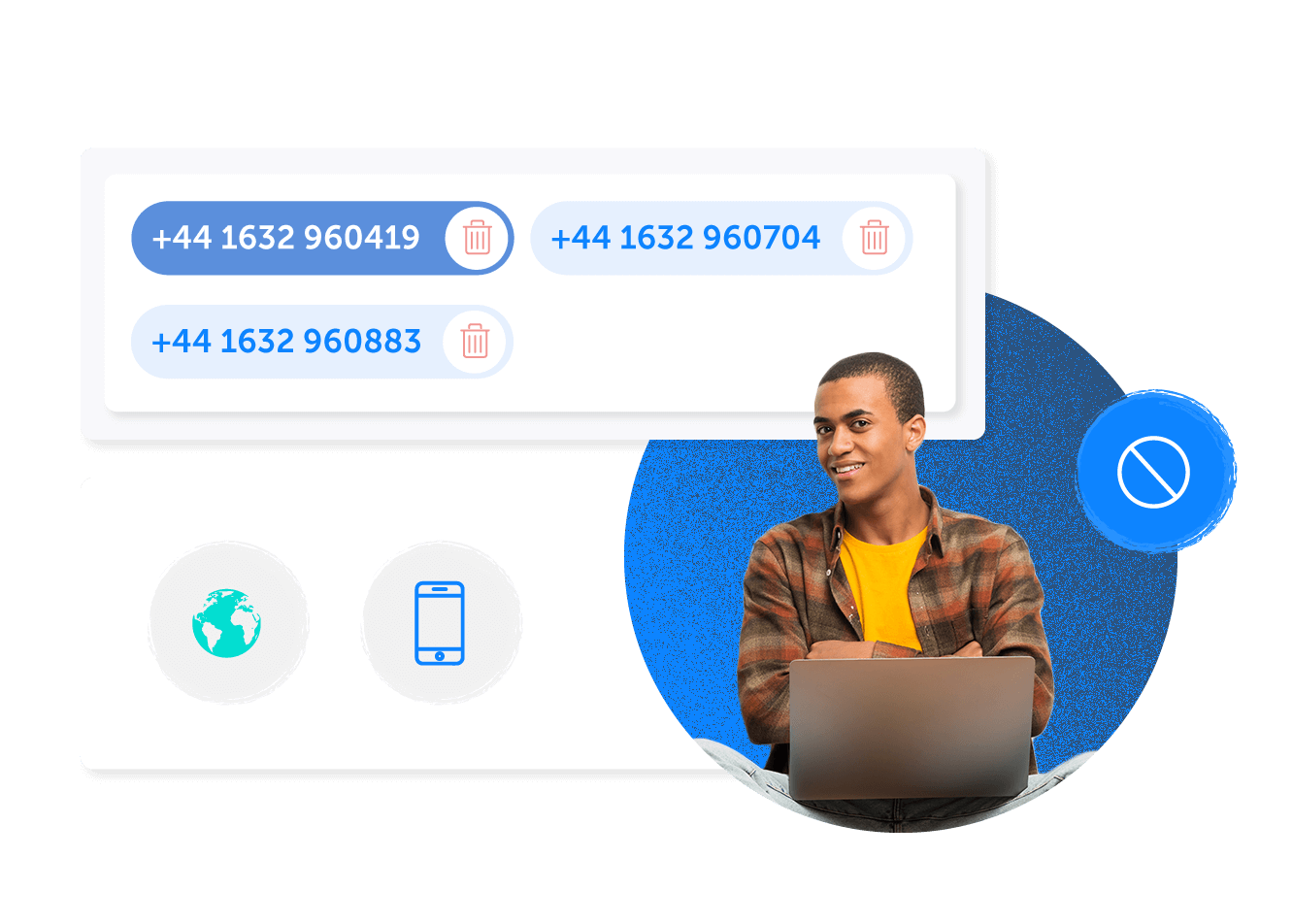 Block all types of numbers