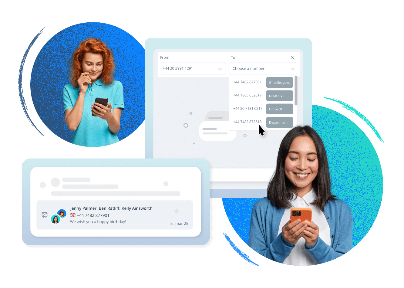 Respond to text messages as a group