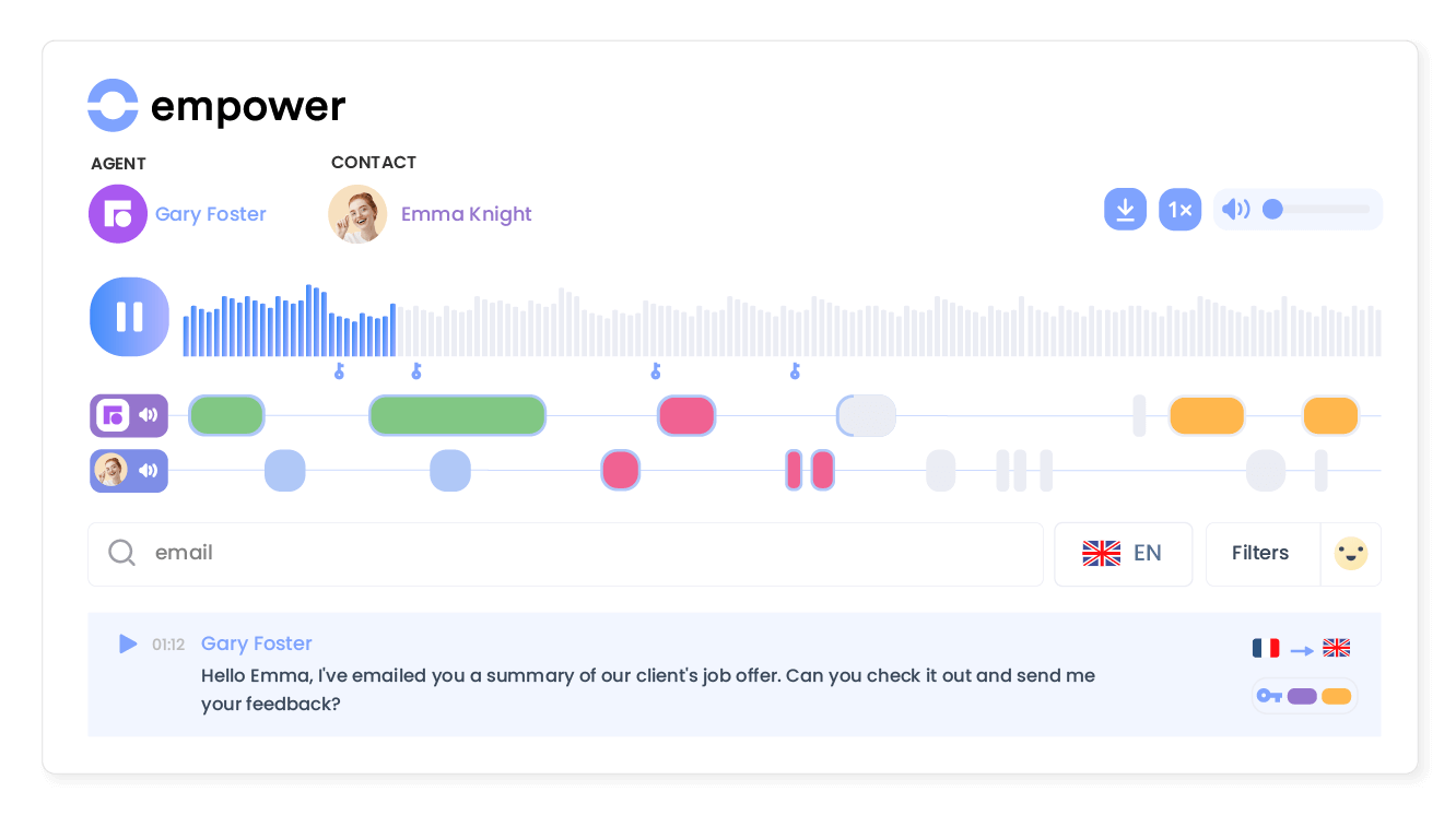 Transform conversations into actionable insights