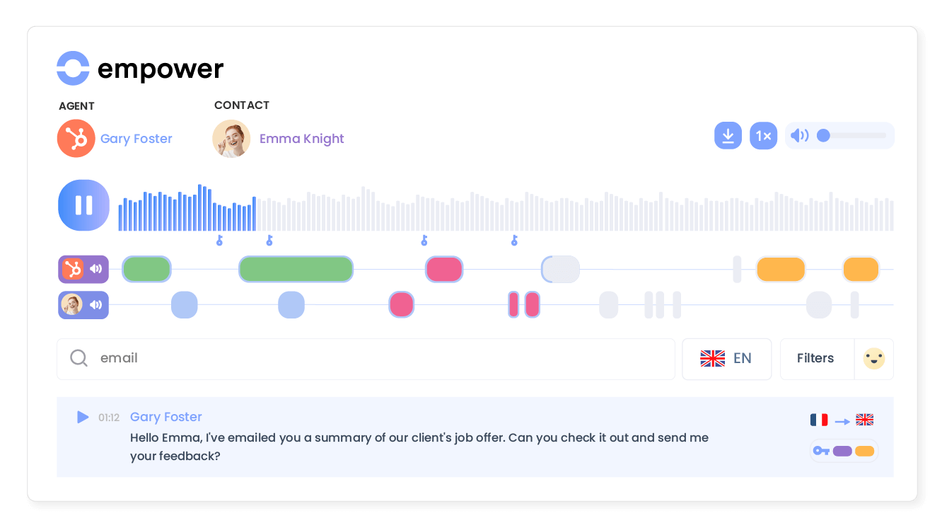 Transform conversations into actionable insights
