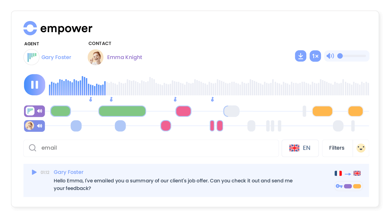 Transform conversations into actionable insights