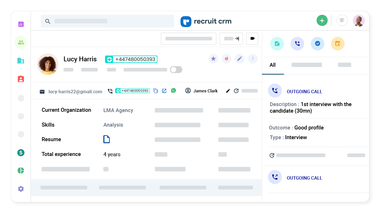 Click-to-Call from Recruit CRM