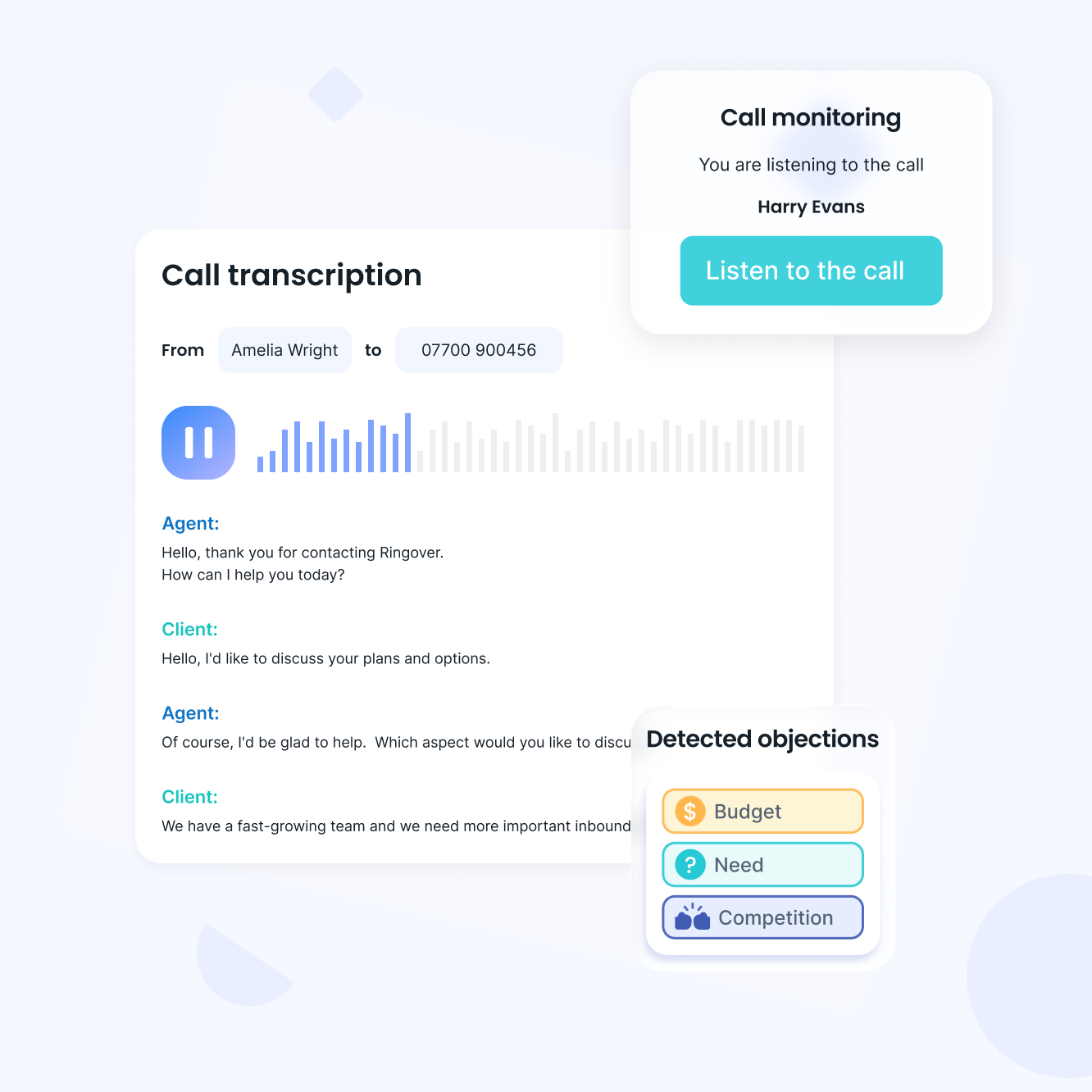 Coach your teams in real time. Turn every call into a deal.