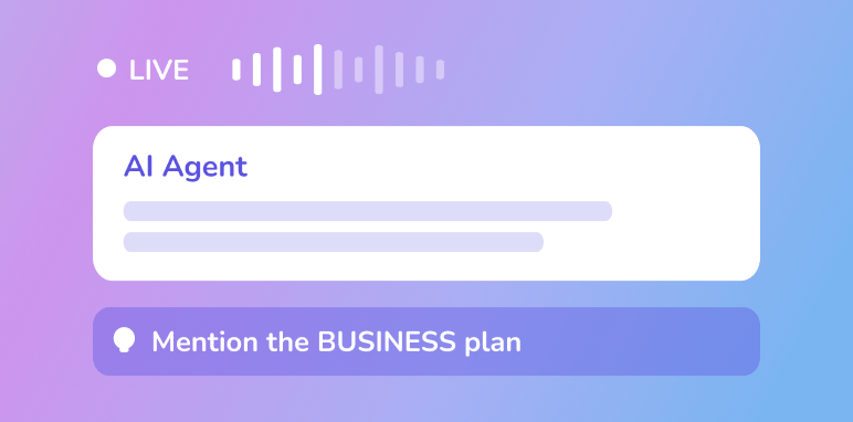 Benefit from real-time AI coaching