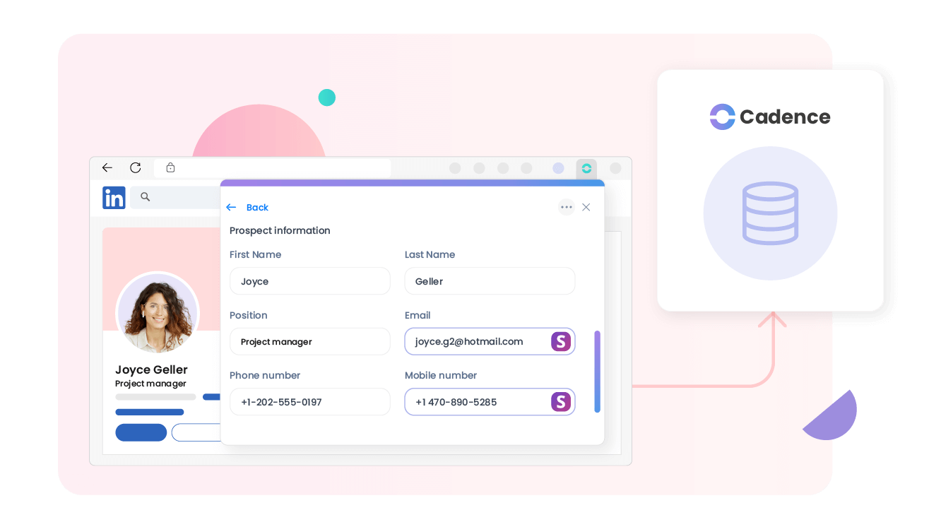 Enrich your prospects’ contact information.