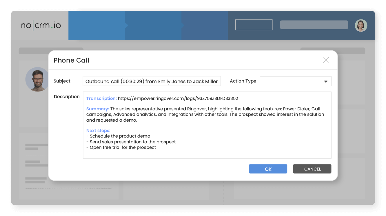 Extract insights from each conversation