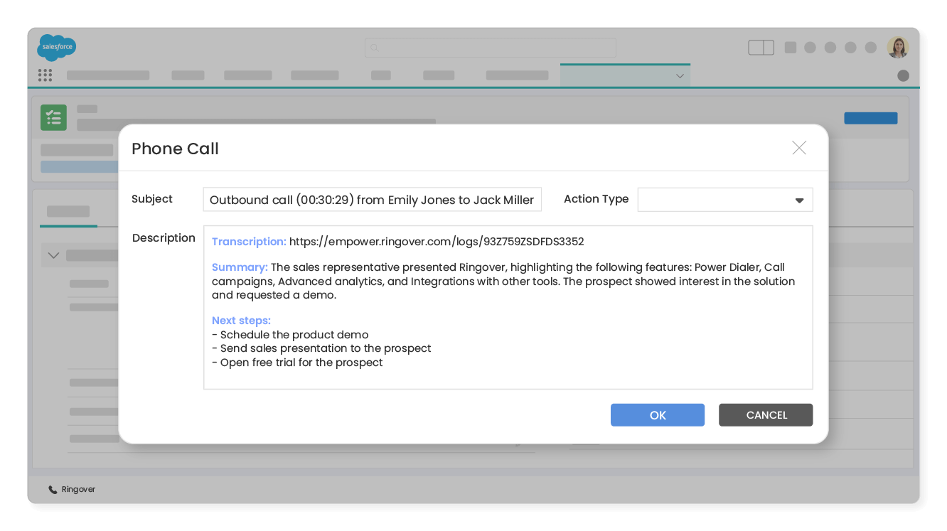 Extract insights from each conversation