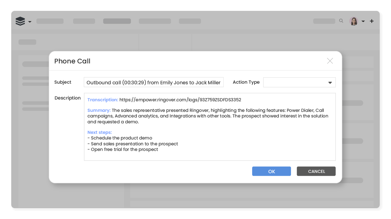 Extract insights from each conversation
