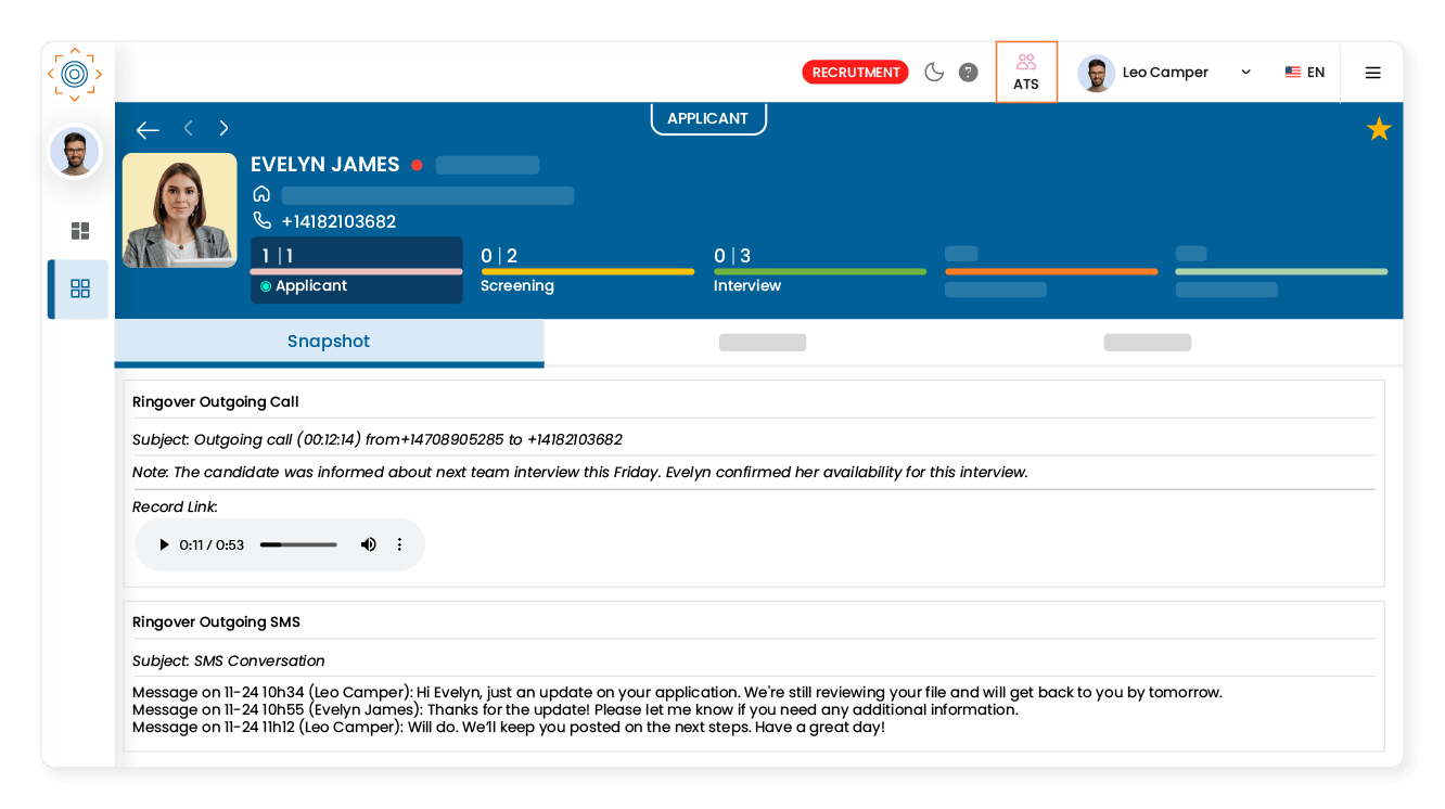 Seamless conversation logging
