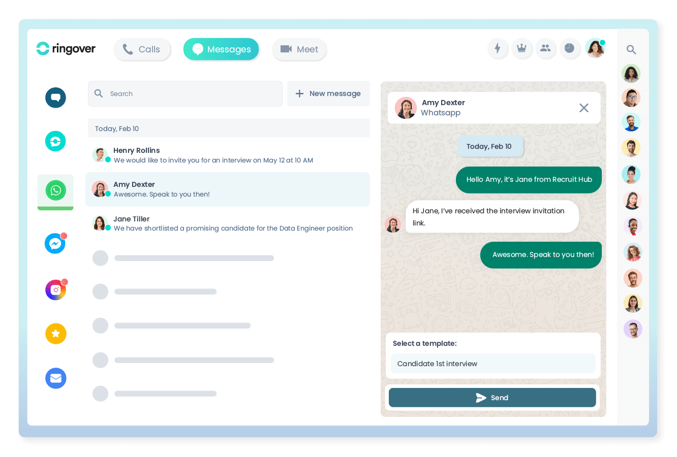 Drive your hiring process forward with WhatsApp