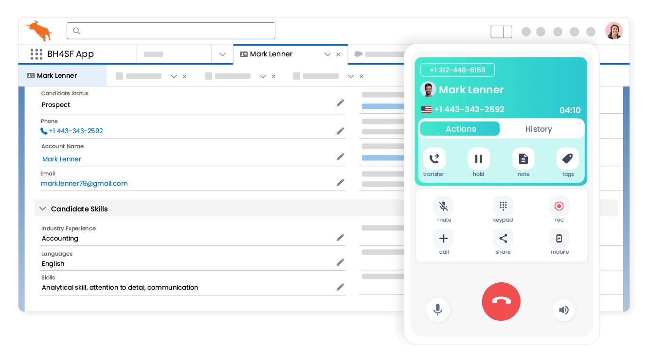 Automated Access to Candidate and Client Records