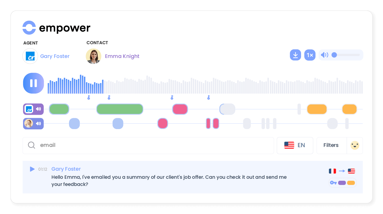 Transform conversations into actionable insights
