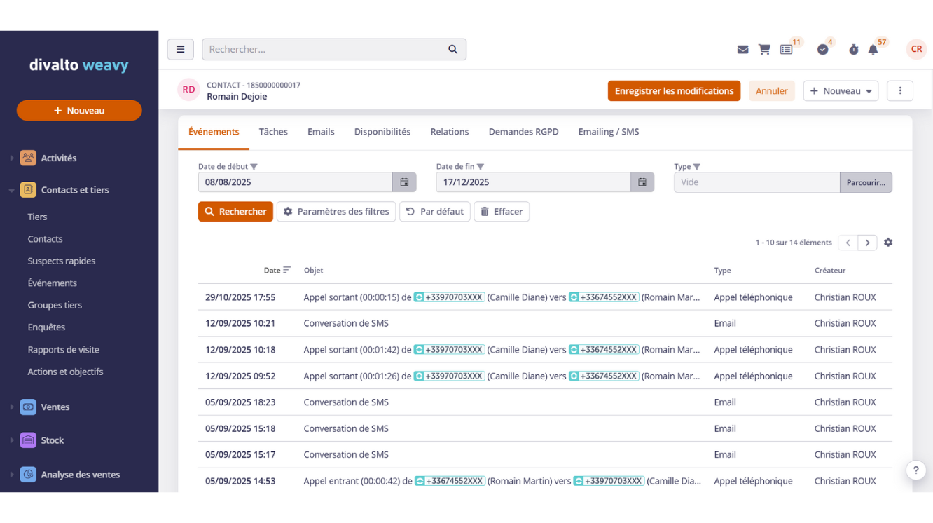 Centralize your SMS and WhatsApp messages