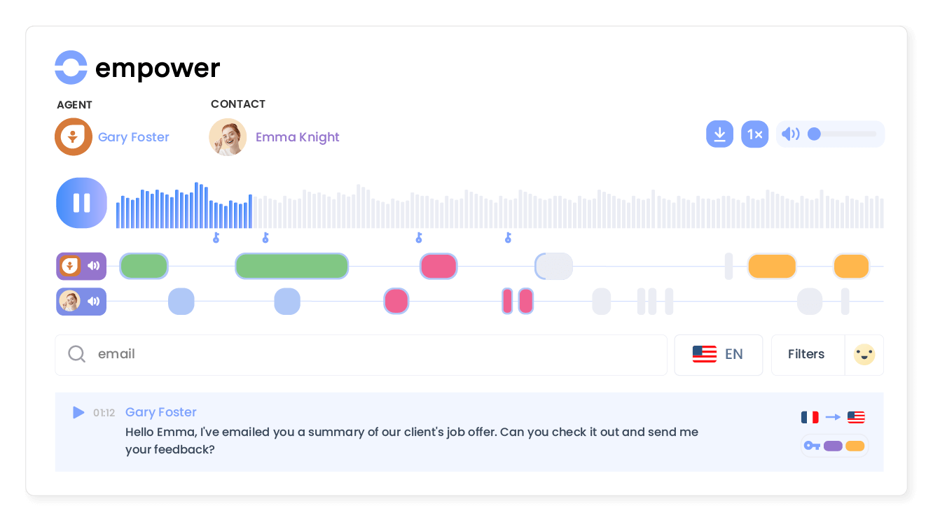 Transform conversations into actionable insights
