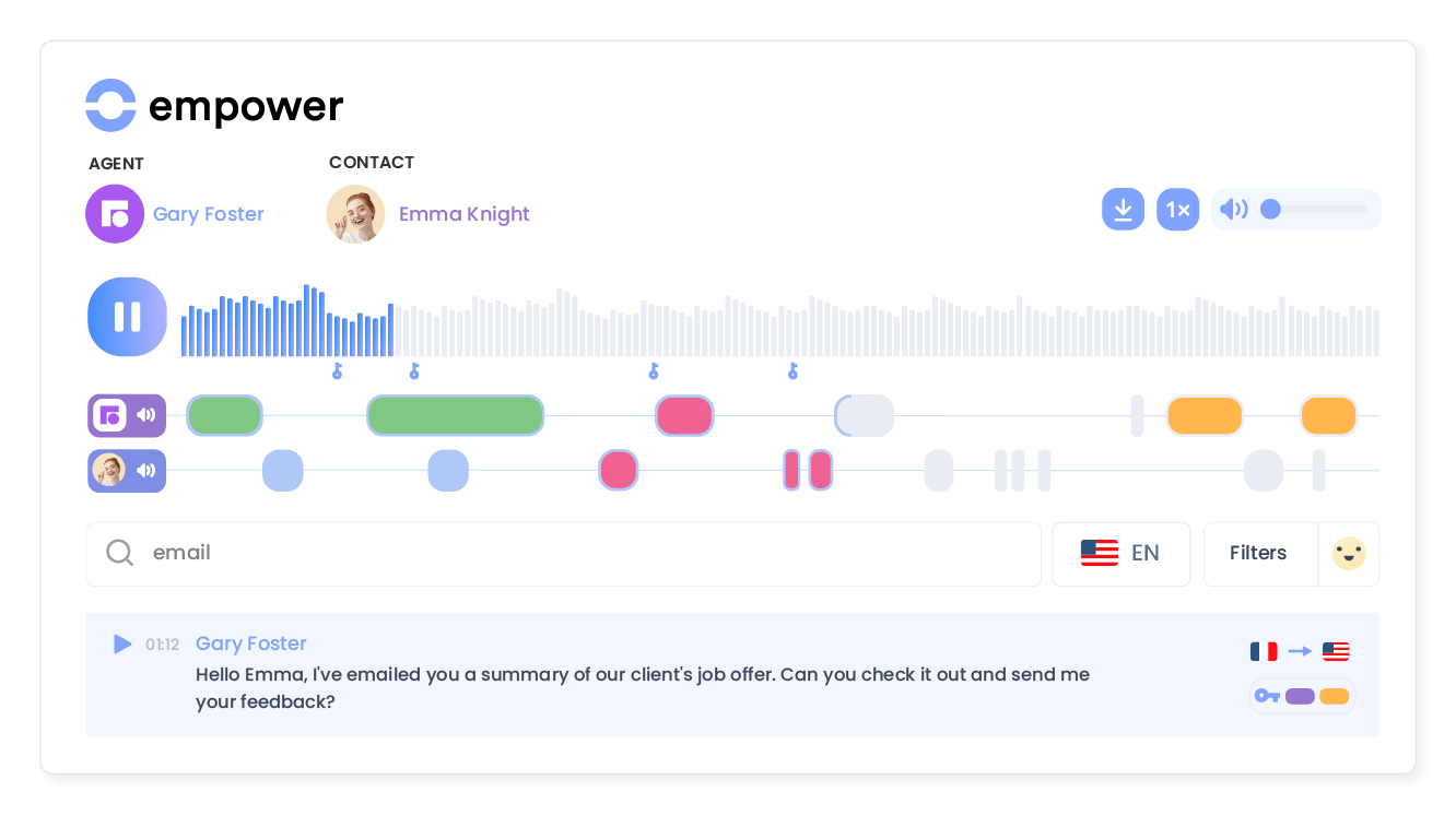Transform conversations into actionable insights