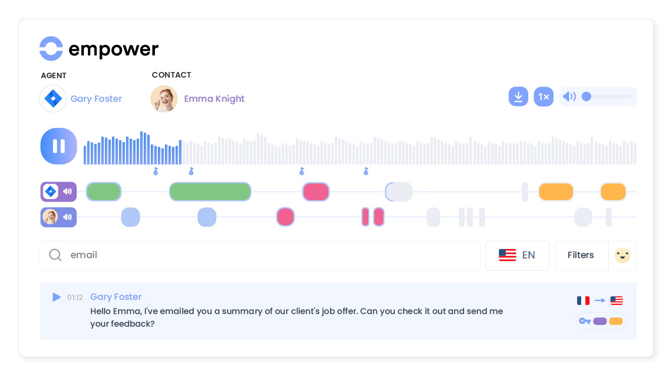Transform conversations into actionable insights