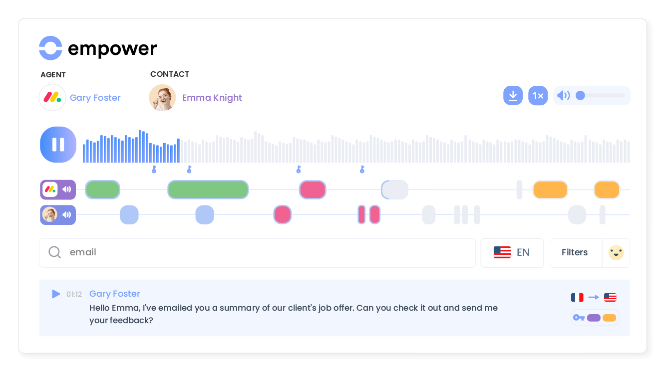 Transform conversations into actionable insights