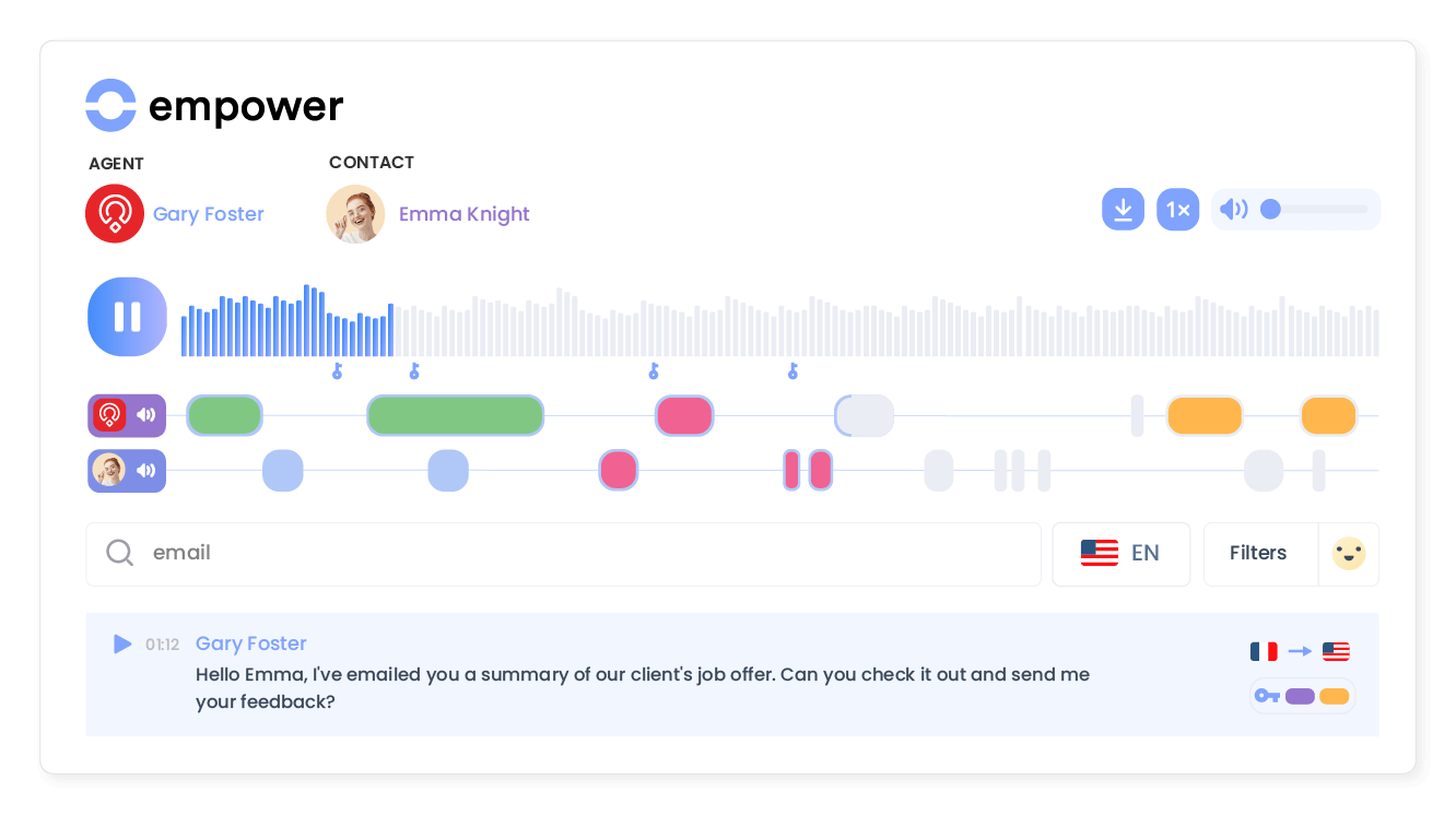 Transform conversations into actionable insights