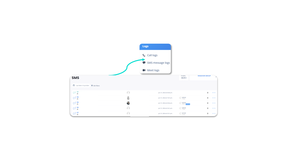 SMS logs