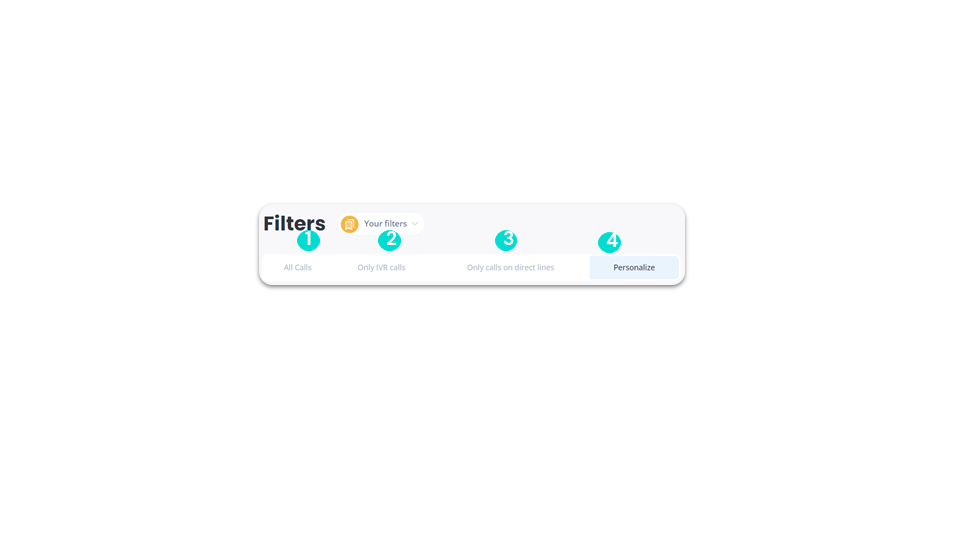 Call filters - Call types