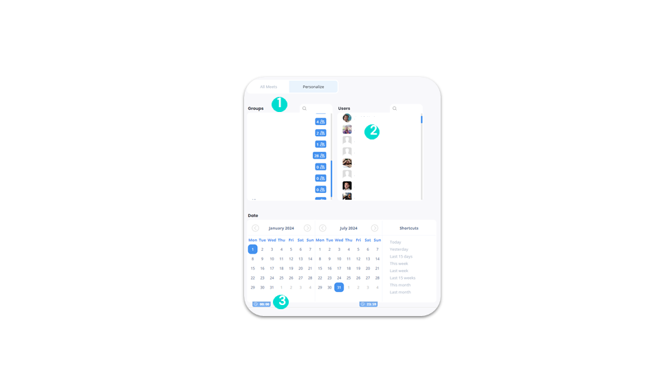 Meet filters - “Personalize” option