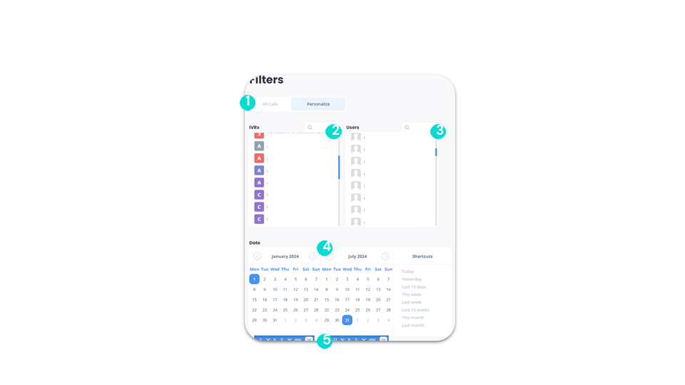 Survey filters