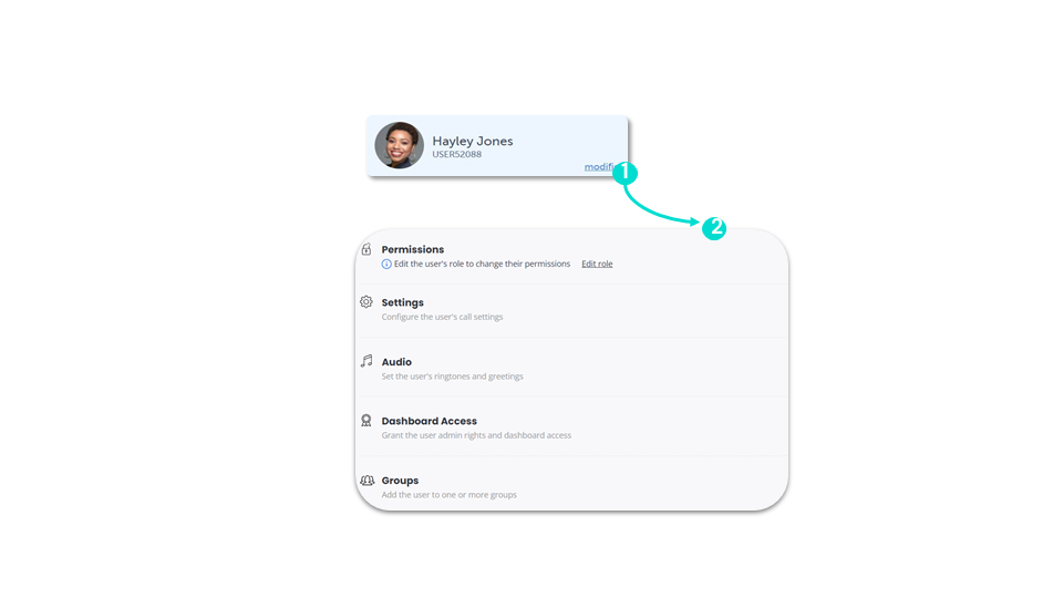 Configure an user