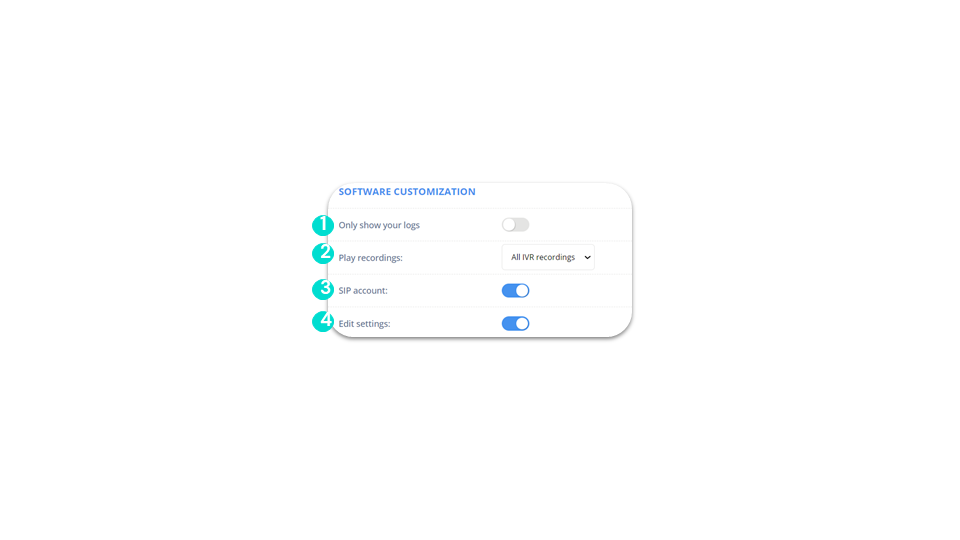 Managing permissionsSoftware customization - 1/4