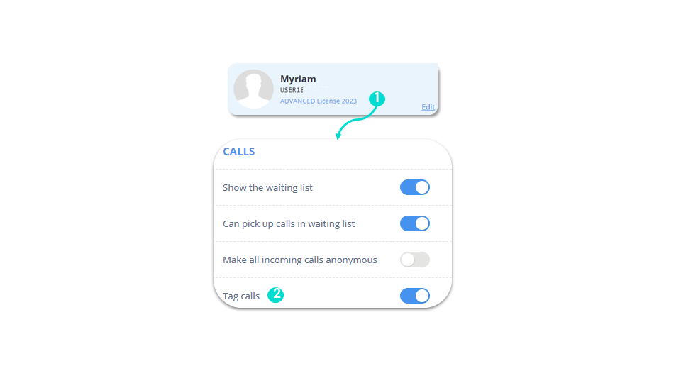 Allow your users to tag their calls