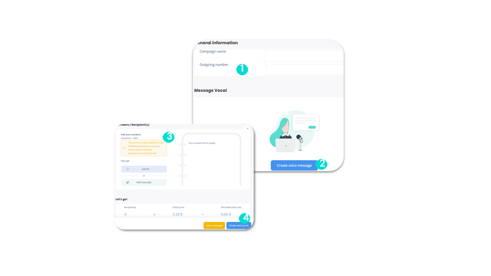 Launch voicemail campaigns