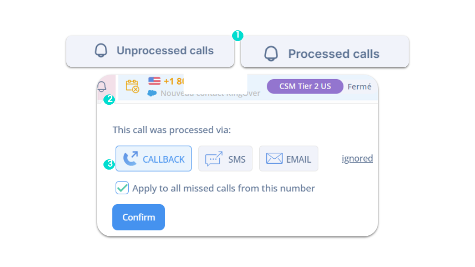 Call logs - Missed calls