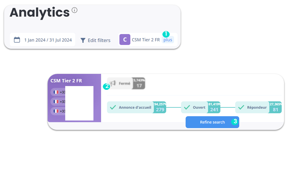 Call filters - IVR