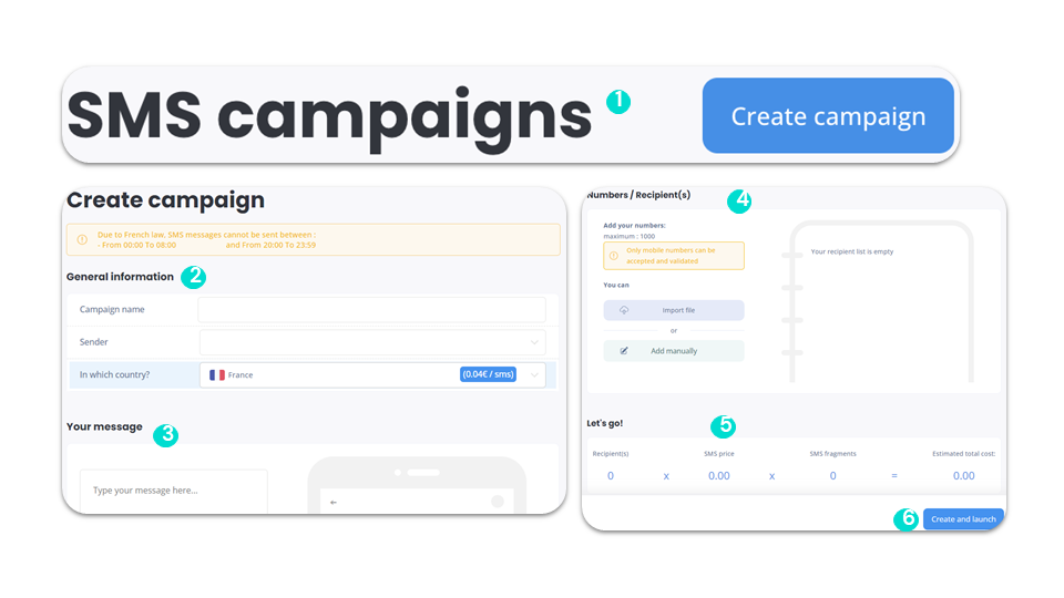 Send an SMS campaign