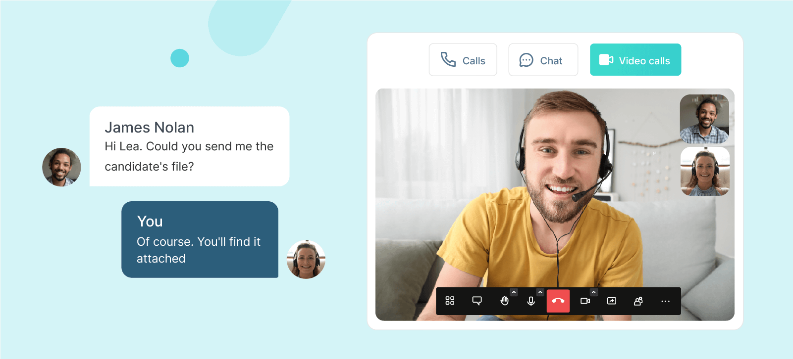 Instant messaging and video conferencing