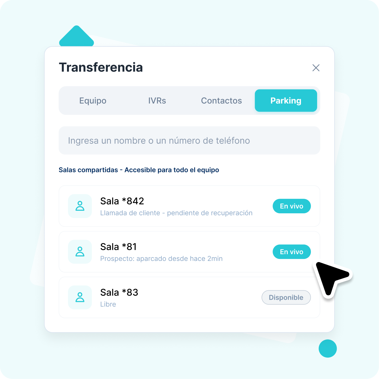 Recuperación instantánea de llamadas